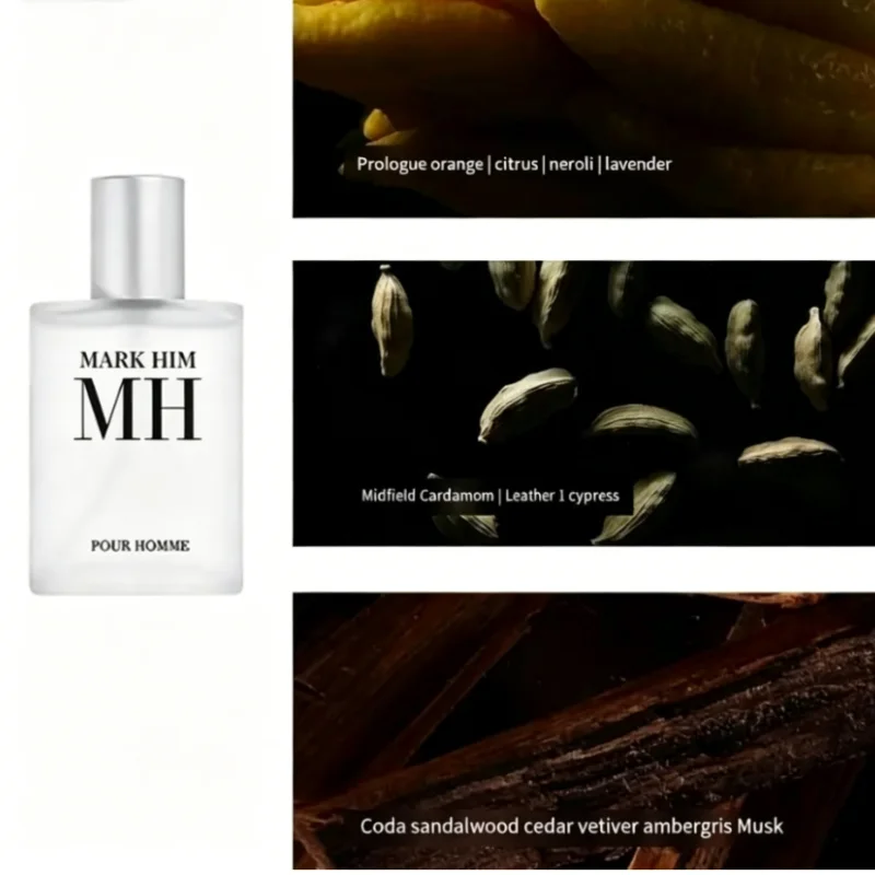 3Pcs Pour Homme Perfume Gift Set For Men Woody Aquatic Fresh Fragrance Long Lasting EDP Cologne For Daily Office Dating Business Wedding Birthday Holiday Gift