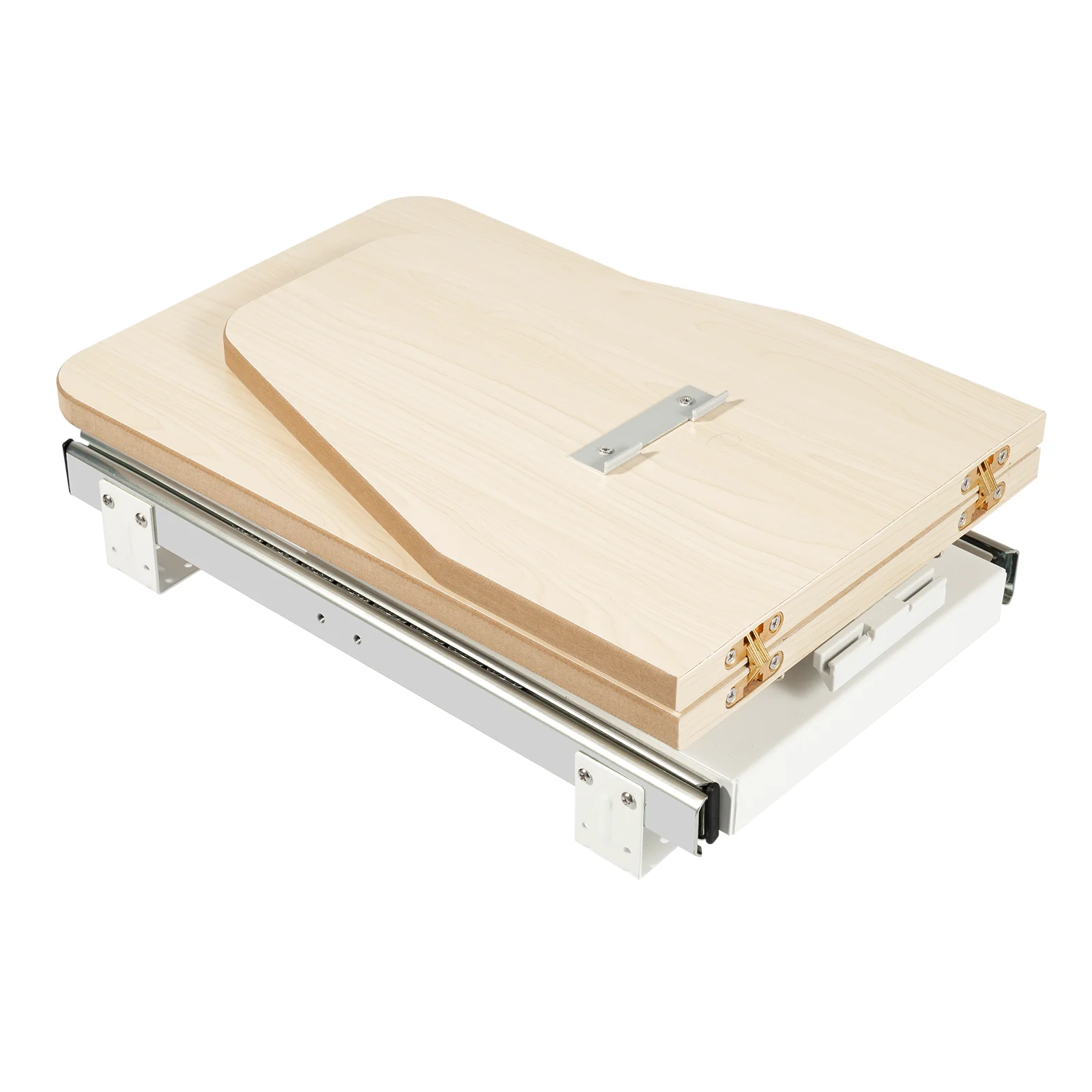 Foldable Ironing Board for Cabinet, 180° Rotating Pull-Out Ironing Station with Anti-Scald Cover, Space Saving Wall Mount Laundry Organizer for Small Apartments, Bedrooms & Laundry Rooms
