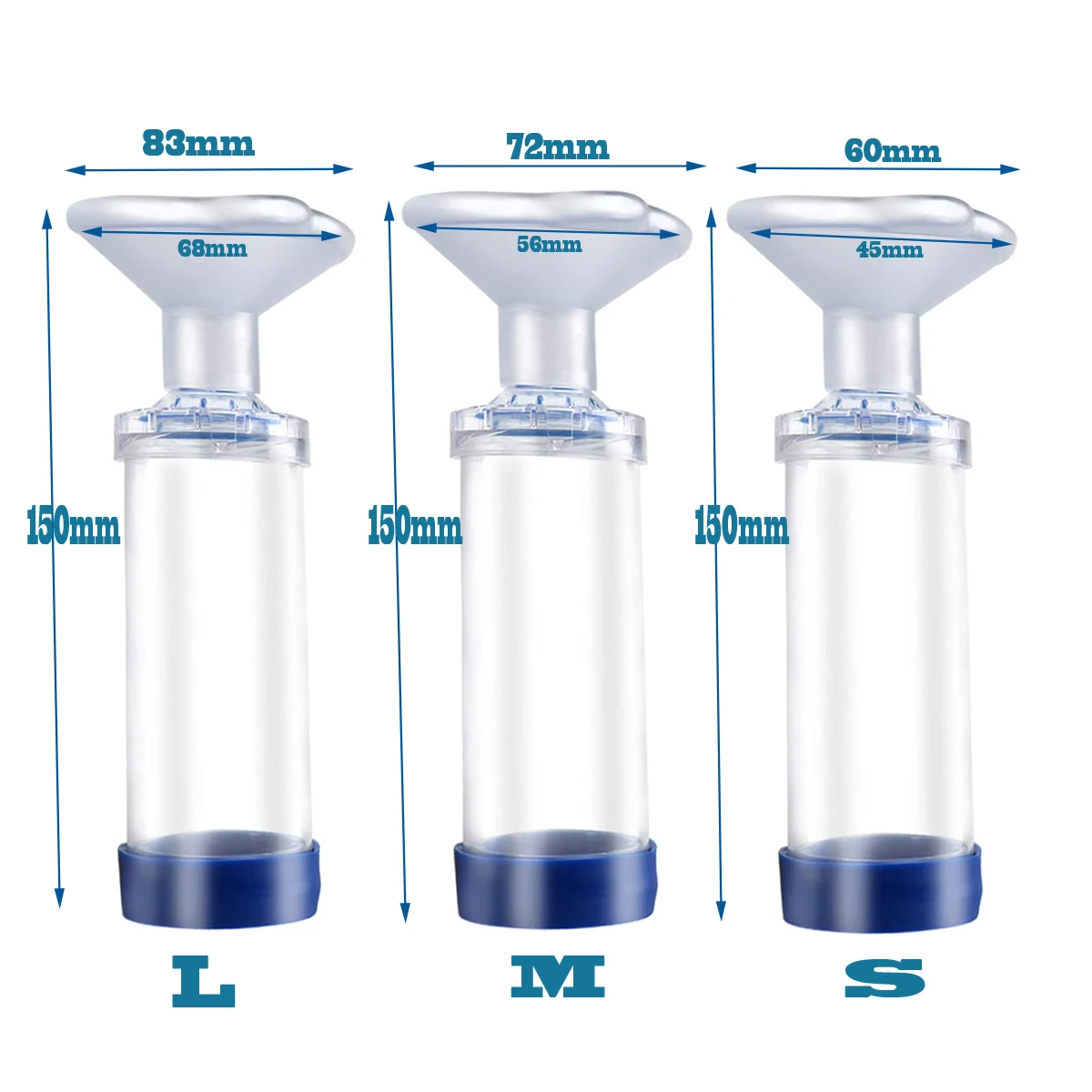 Dog Cat Inhaler Spacer Feline/Cannie Aerosol Chamber Inhaler for Adults Children Cats/Dogs Come with 3 Size Mask and Instruction