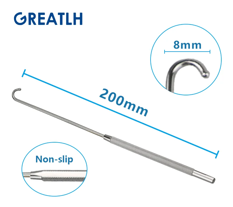 200mm Long Uterine Hook Animal Ovariectomy Spay Snook Dogs Cats Veterinary Pet Orthopedic Instruments 1pcs pet