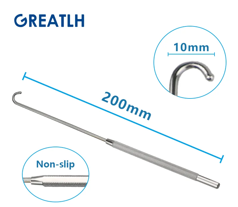200mm Long Uterine Hook Animal Ovariectomy Spay Snook Dogs Cats Veterinary Pet Orthopedic Instruments 1pcs pet