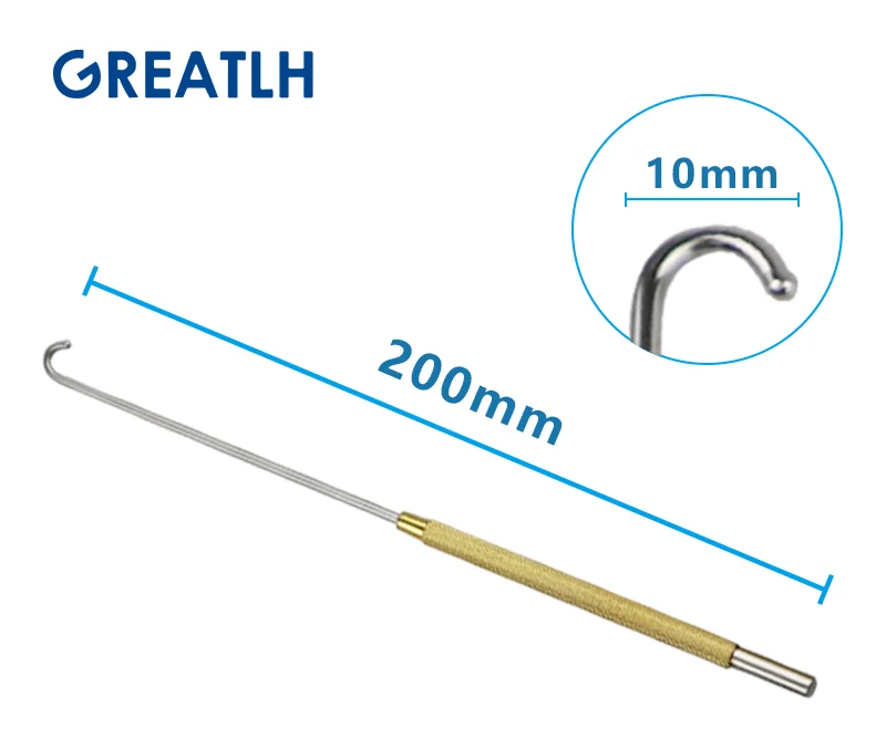 200mm Long Uterine Hook Animal Ovariectomy Spay Snook Dogs Cats Veterinary Pet Orthopedic Instruments 1pcs pet