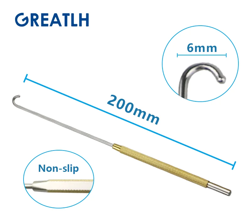 200mm Long Uterine Hook Animal Ovariectomy Spay Snook Dogs Cats Veterinary Pet Orthopedic Instruments 1pcs pet