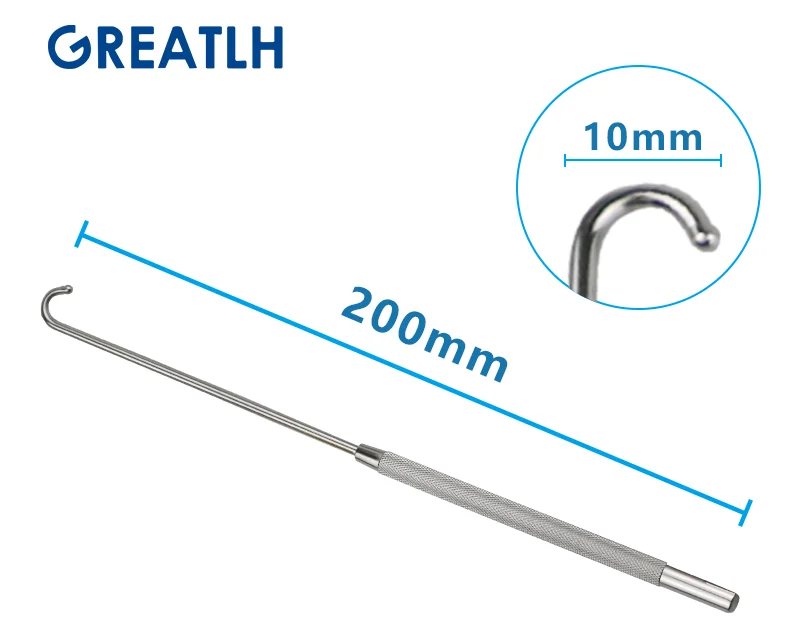 200mm Long Uterine Hook Animal Ovariectomy Spay Snook Dogs Cats Veterinary Pet Orthopedic Instruments 1pcs pet