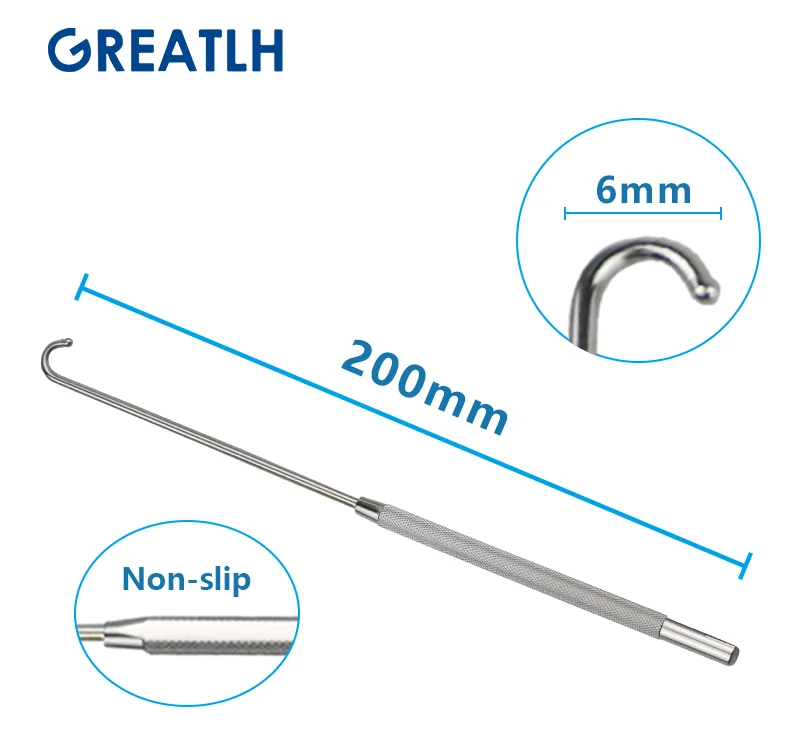 200mm Long Uterine Hook Animal Ovariectomy Spay Snook Dogs Cats Veterinary Pet Orthopedic Instruments 1pcs pet