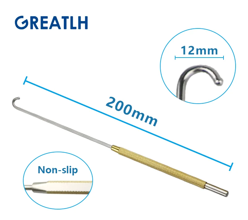 200mm Long Uterine Hook Animal Ovariectomy Spay Snook Dogs Cats Veterinary Pet Orthopedic Instruments 1pcs pet