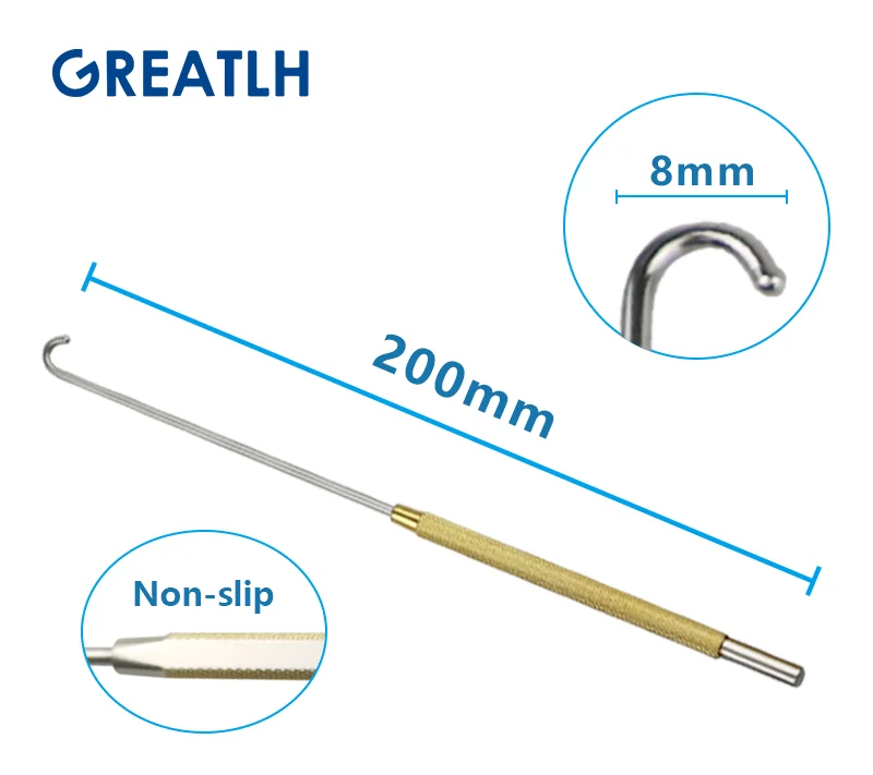200mm Long Uterine Hook Animal Ovariectomy Spay Snook Dogs Cats Veterinary Pet Orthopedic Instruments 1pcs pet