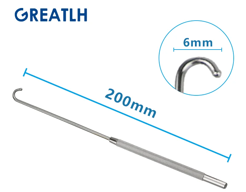 200mm Long Uterine Hook Animal Ovariectomy Spay Snook Dogs Cats Veterinary Pet Orthopedic Instruments 1pcs pet