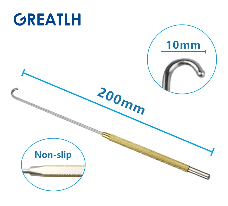 200mm Long Uterine Hook Animal Ovariectomy Spay Snook Dogs Cats Veterinary Pet Orthopedic Instruments 1pcs pet