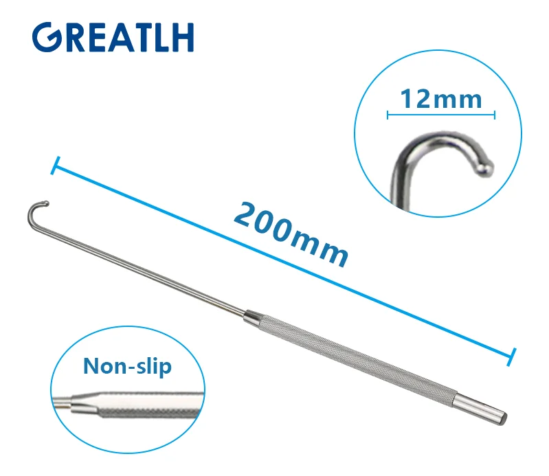 200mm Long Uterine Hook Animal Ovariectomy Spay Snook Dogs Cats Veterinary Pet Orthopedic Instruments 1pcs pet