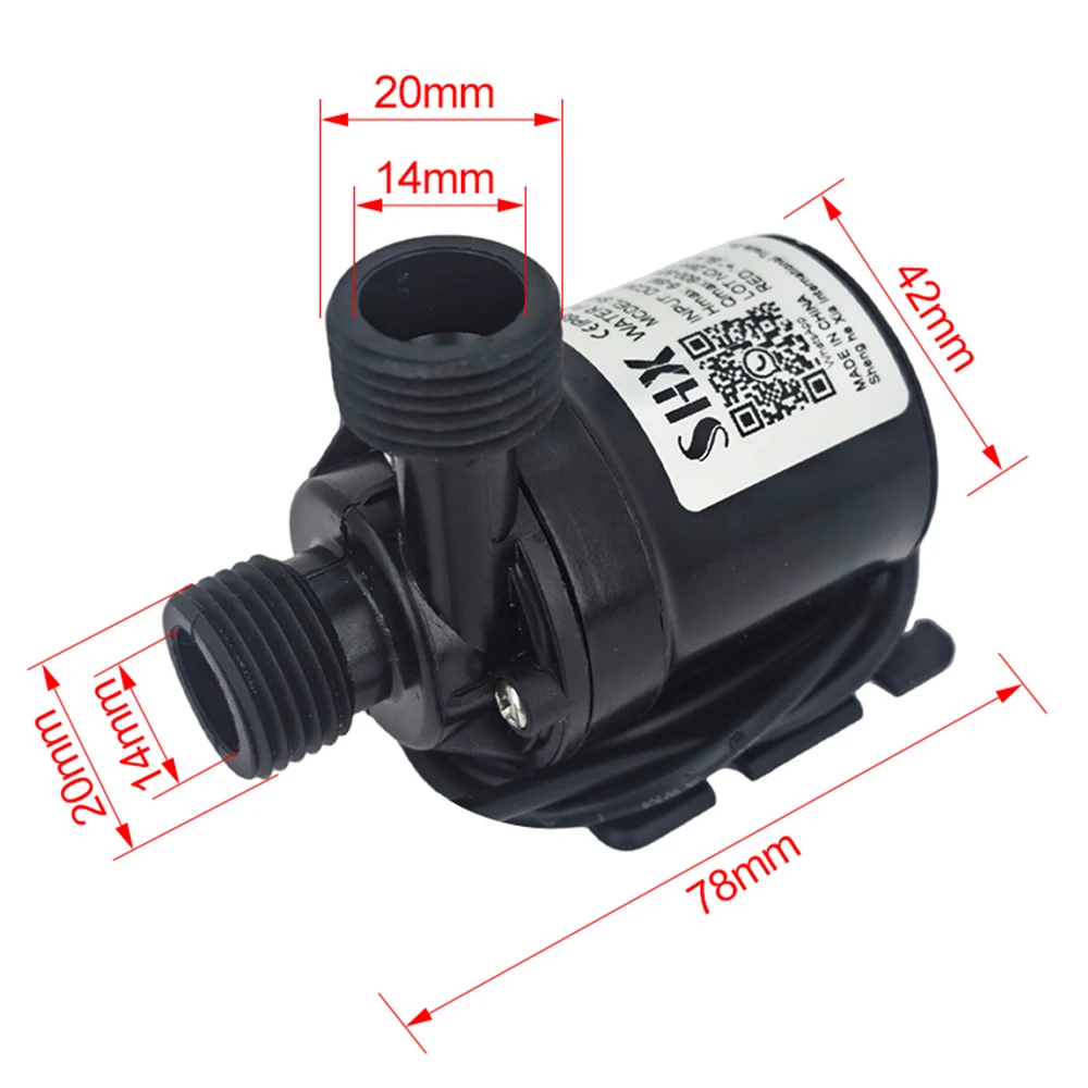 DC12V 24V Water Pumps Lift 5M 800L/H Solar Brushless Motor Water Circulation Water Pump Ceramic Shaft Ultra Quiet Submersibles