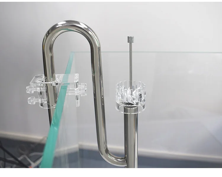 Fish Tank Acrylic Water Pipe Clamps Aquarium Glass Inflow Outflow Holder Fixed Clamps Plant Accessories Clip Lily Fishing Tube