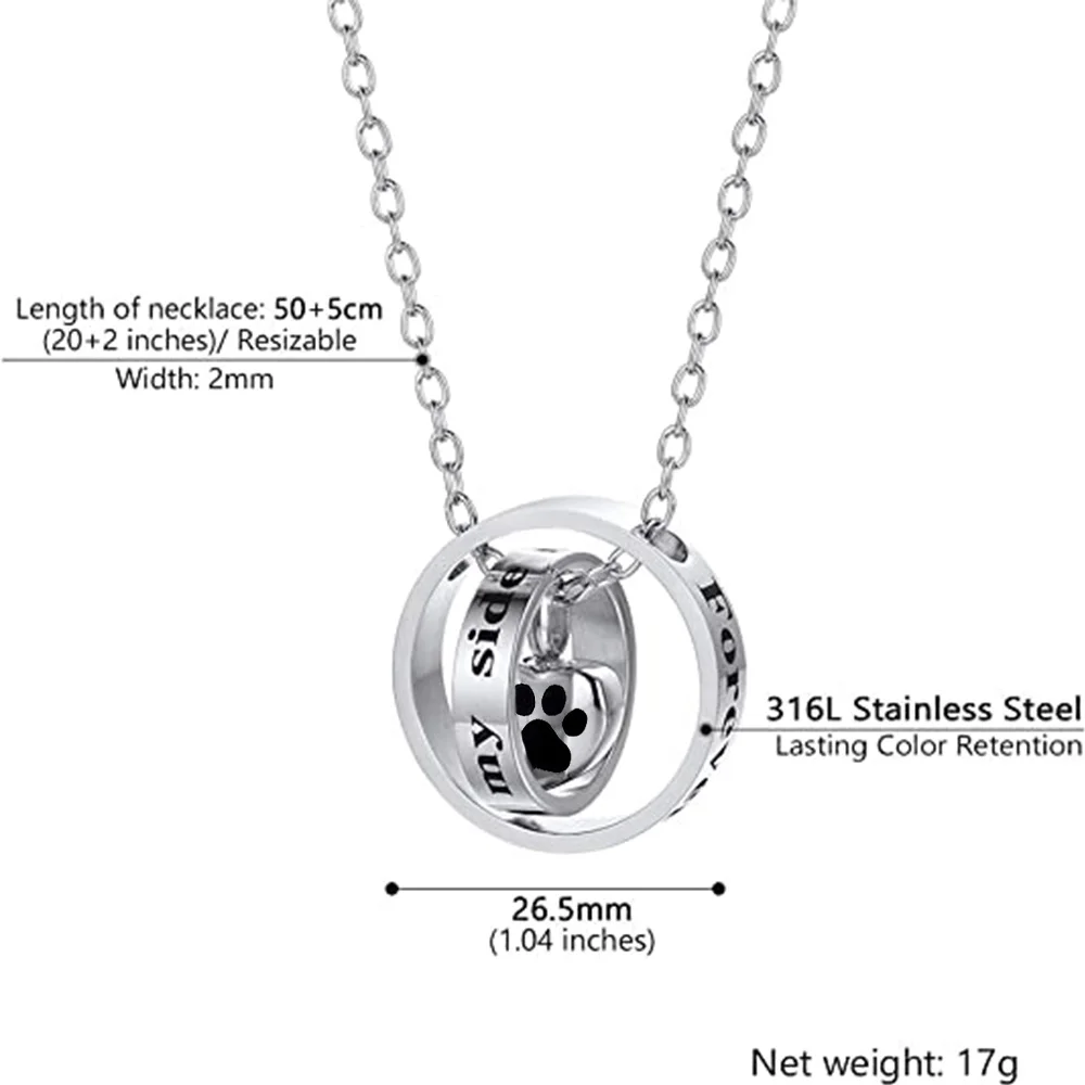 Heart Urn Necklace for Ashes Stainless Steel Cremation Necklace with Heart Waterproof Ashes Necklace Memorial Keepsake