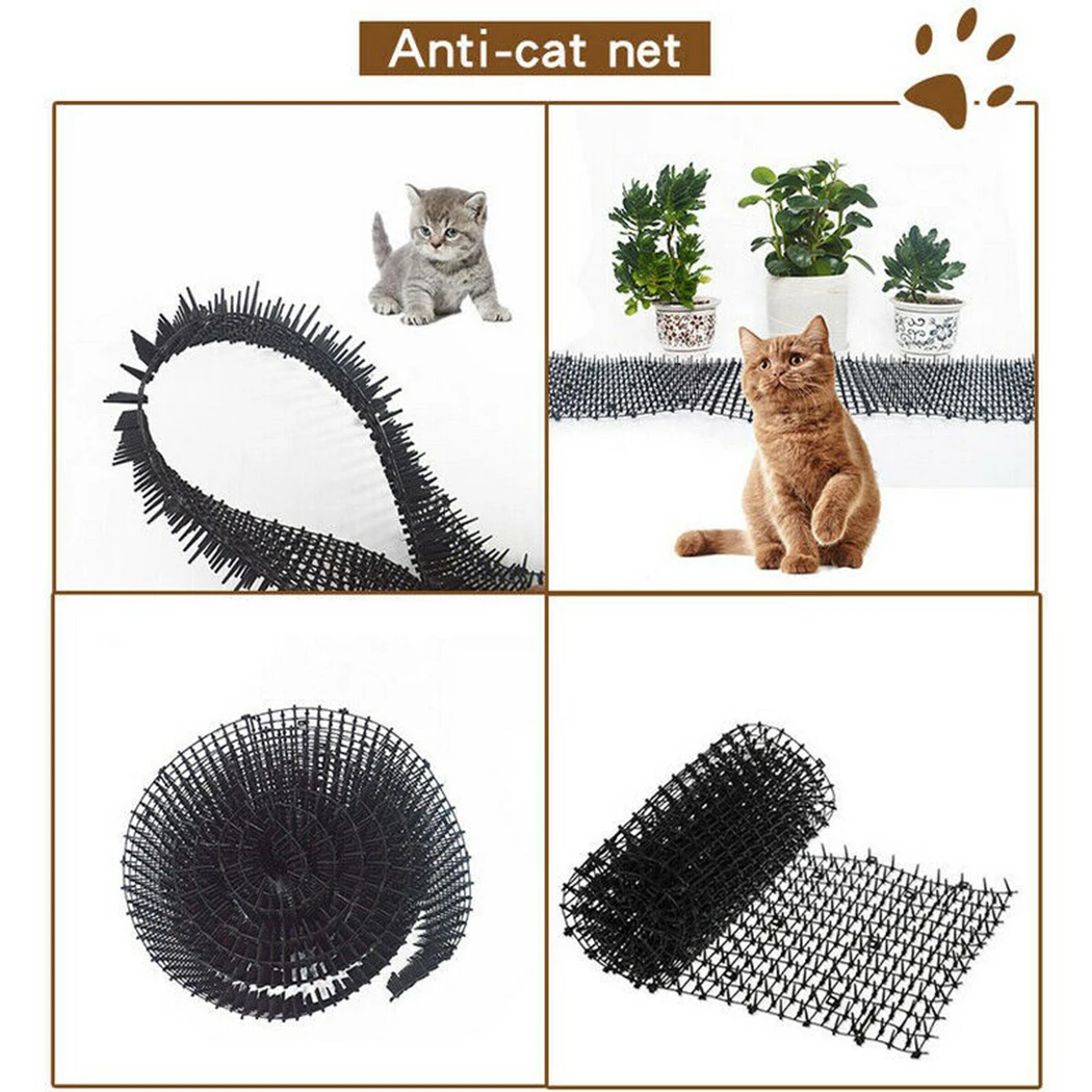 Cat Scat Mat Garden Anti-Cat And Pest Plastic Prickle Strip Network Digging Stopper Cat Dog Expulsion Mat Anti-Cat Thorn Mat
