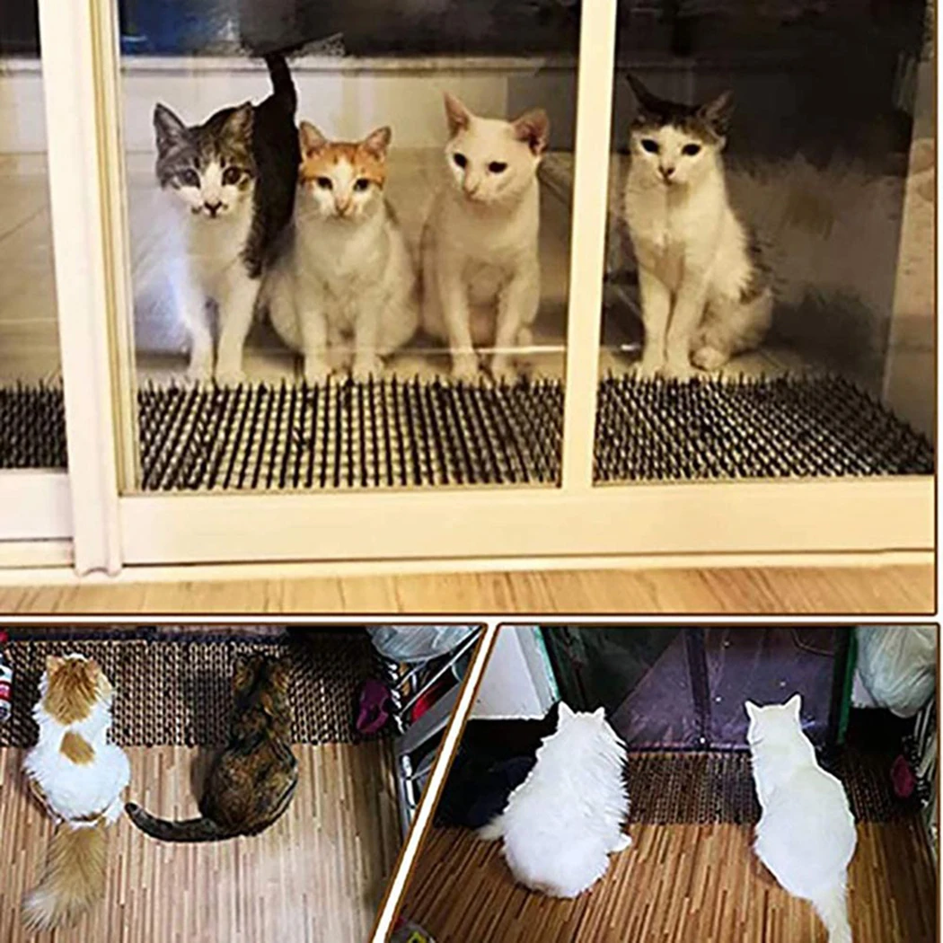 Cat Scat Mat Garden Anti-Cat And Pest Plastic Prickle Strip Network Digging Stopper Cat Dog Expulsion Mat Anti-Cat Thorn Mat