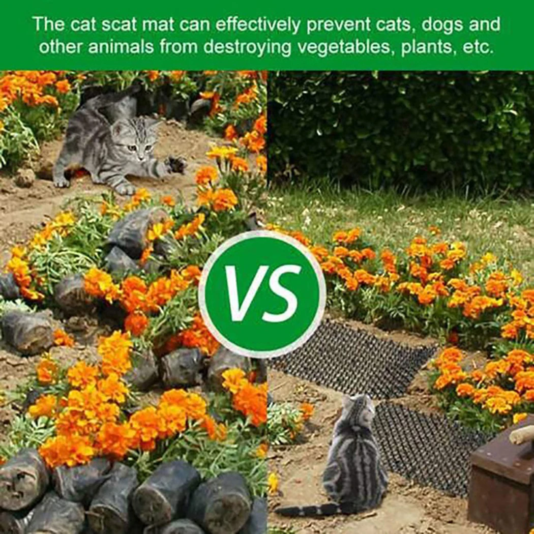 Cat Scat Mat Garden Anti-Cat And Pest Plastic Prickle Strip Network Digging Stopper Cat Dog Expulsion Mat Anti-Cat Thorn Mat