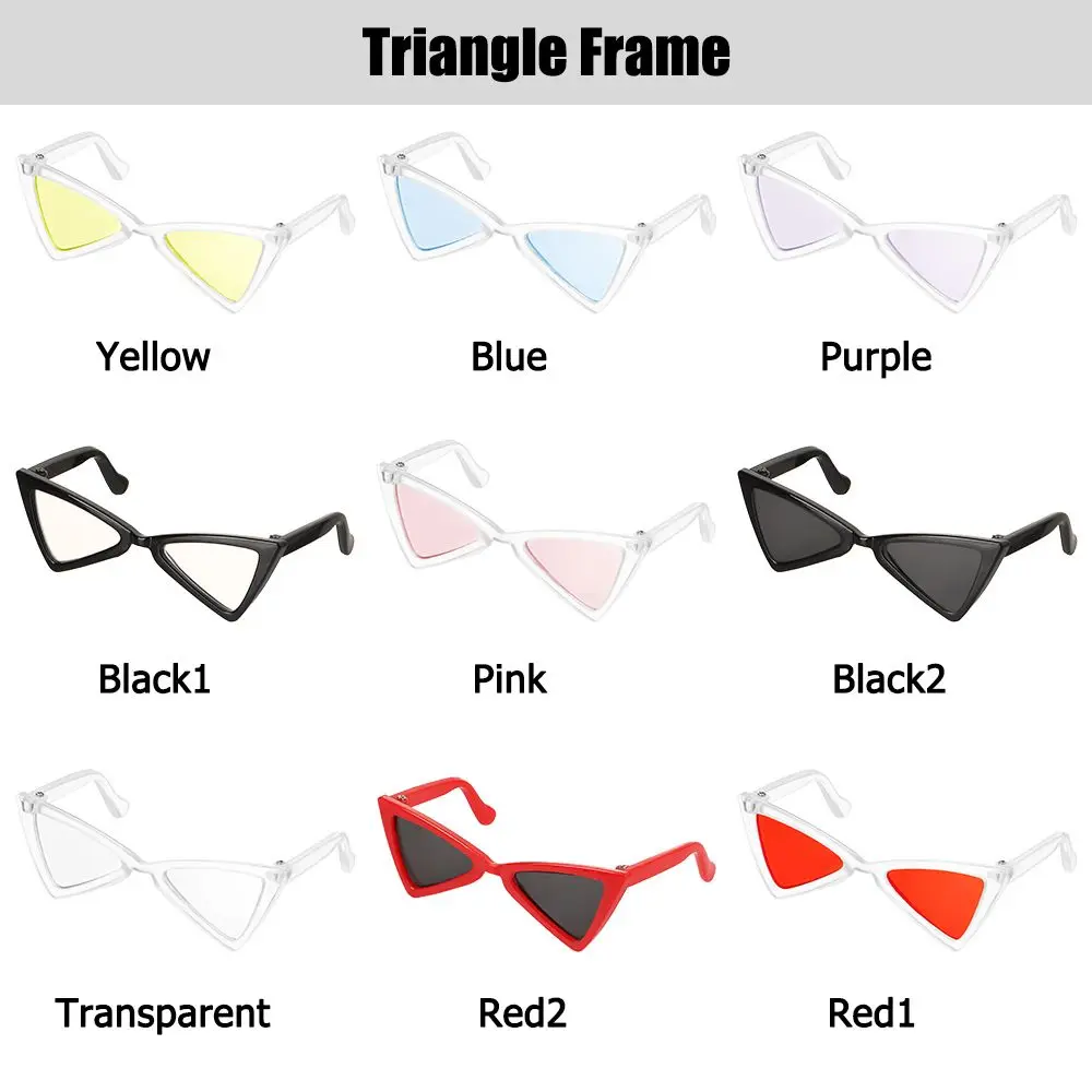Pet Accessories Multicolor Triangle Frames Mirror Square Glasses Cat Glasses Dog Sunglasses Pet Eyeglasses Dog Sunglasses