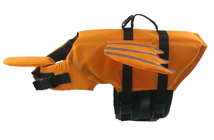 Dog Life Jacket Dog Safety Vest Adjustable Preserver with High Buoyancy and Durable Rescue Handle for Small Medium and Large Dog