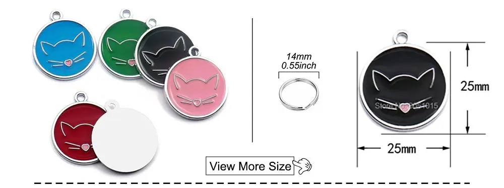 Wholesale 20pcs Dog Cat Tag Pet Dog Collar Accessories Personalized Paw Shape ID Tags Name No. Telephone Tags For Dog Supplies