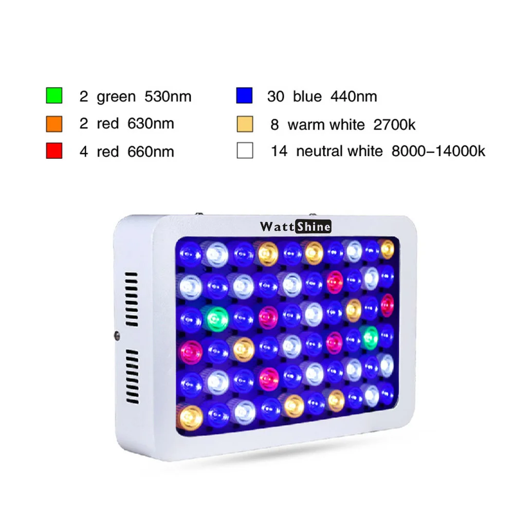 Dimmable LED Aquarium Lights 180W 140W Fish Tank Light For Freshwater Saltwater Aquarium Marine Reef Coral Lighting Decoration