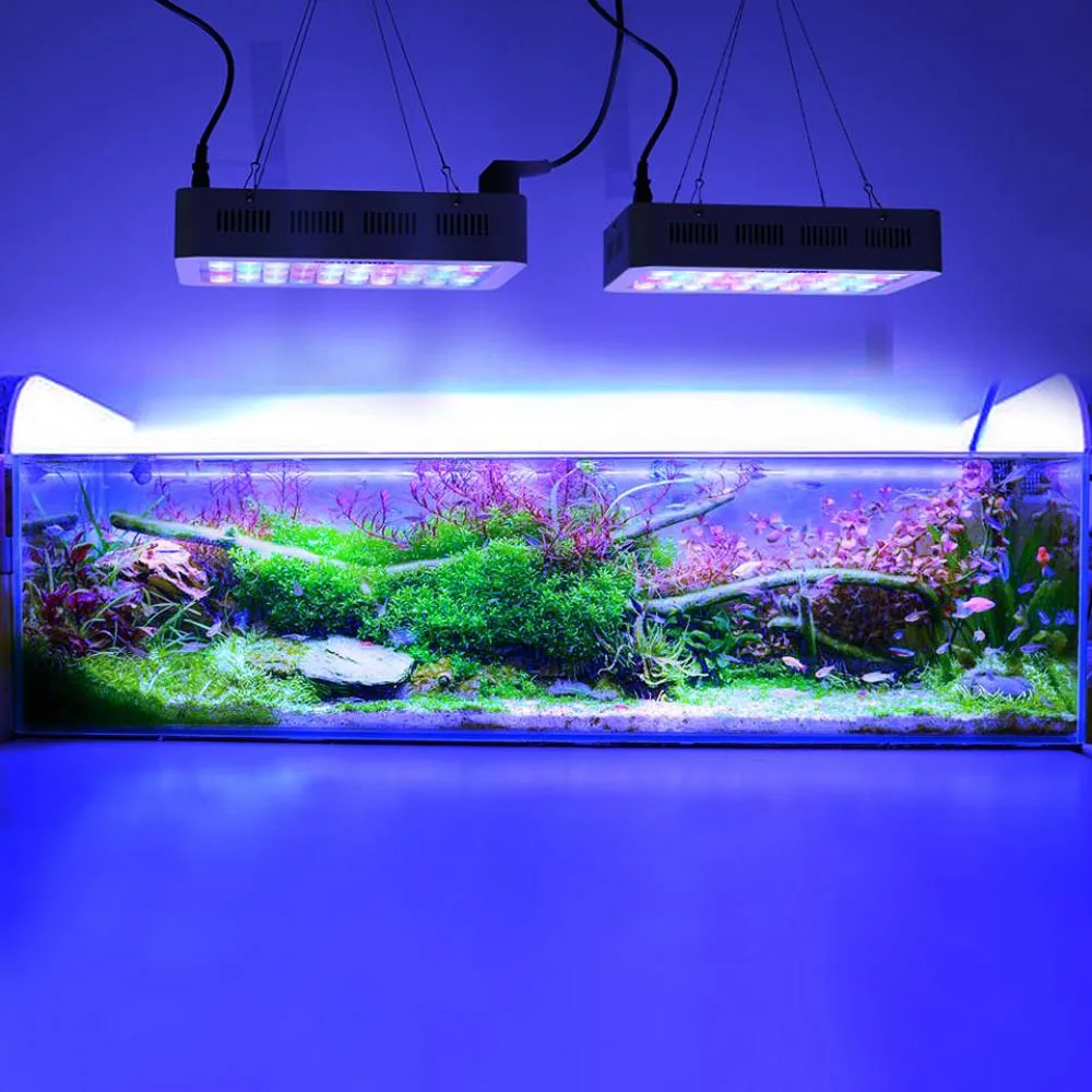 Dimmable LED Aquarium Lights 180W 140W Fish Tank Light For Freshwater Saltwater Aquarium Marine Reef Coral Lighting Decoration