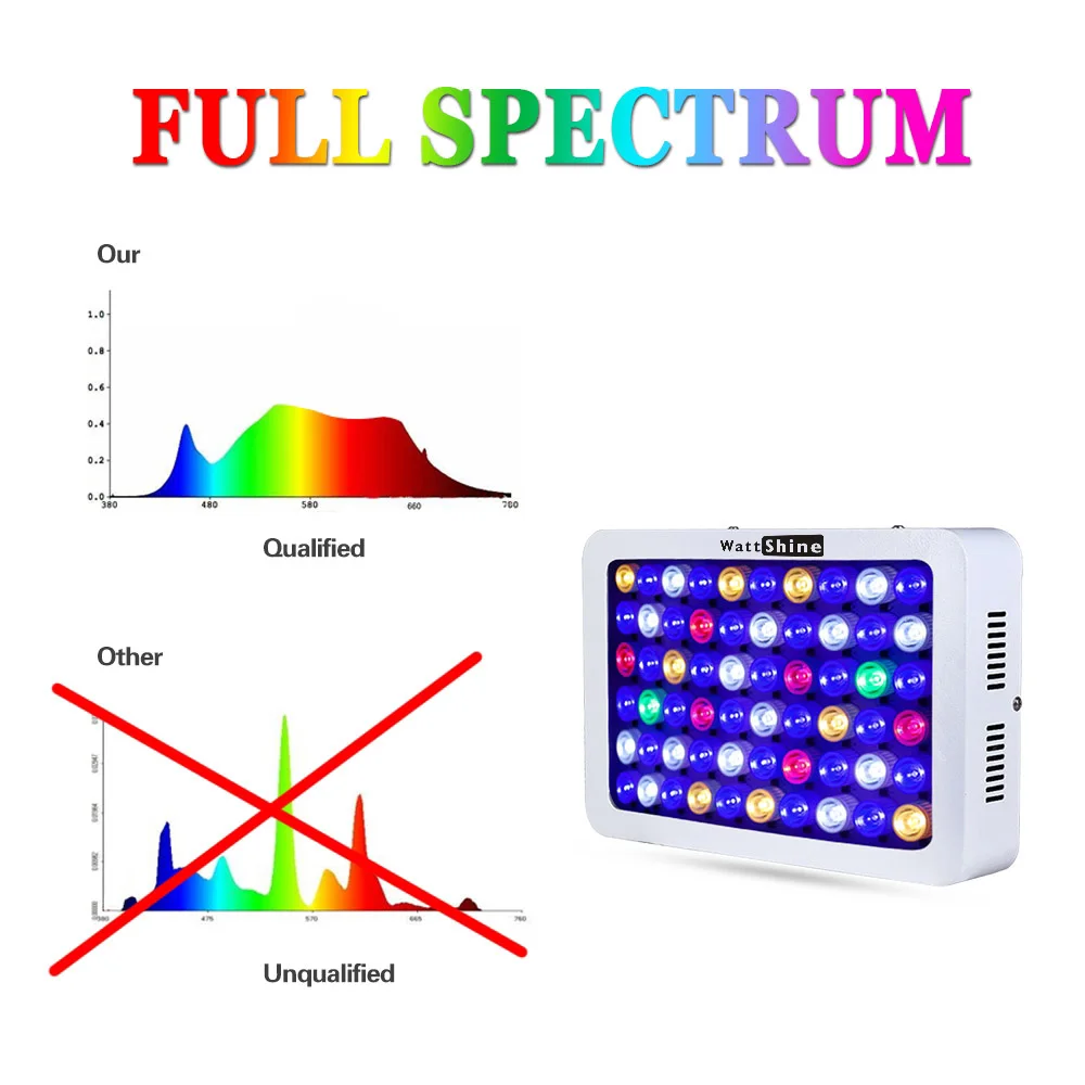 Dimmable LED Aquarium Lights 180W 140W Fish Tank Light For Freshwater Saltwater Aquarium Marine Reef Coral Lighting Decoration