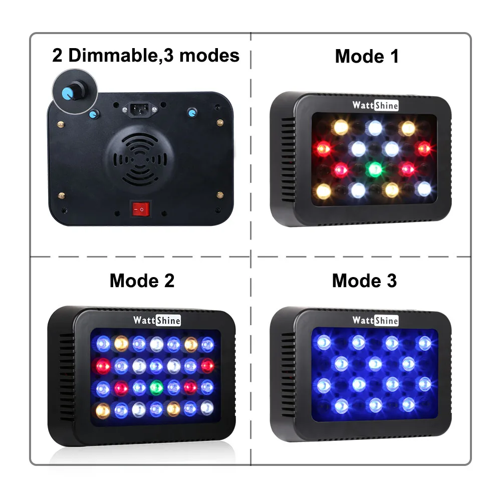 Dimmable LED Aquarium Lights 180W 140W Fish Tank Light For Freshwater Saltwater Aquarium Marine Reef Coral Lighting Decoration