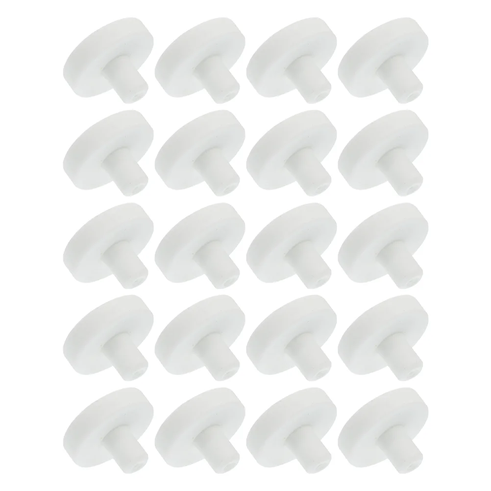 20 Pcs Fish Tank Coral Base Decoration Nurture Supplies Frag Plug Reproduction Ceramics Aquarium Support Coral Plug Fish Tank