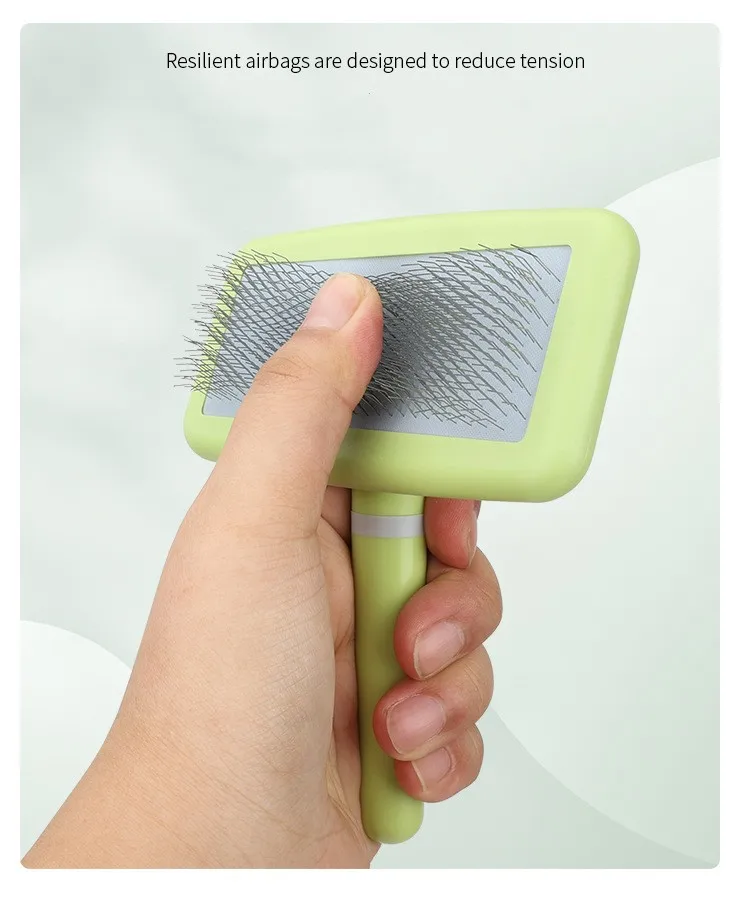 Dog Brush Pet Hair Remover Massage Dog Combs Pet Grooming Stainless Steel Brush for Dogs Knot Opening Cat Comb Dogs Accessories