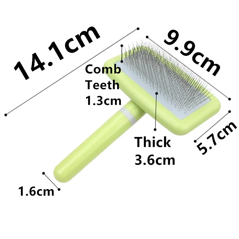 Dog Brush Pet Hair Remover Massage Dog Combs Pet Grooming Stainless Steel Brush for Dogs Knot Opening Cat Comb Dogs Accessories