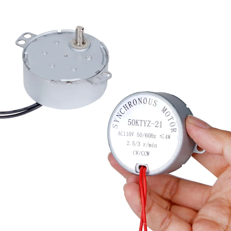 110V/220V/AC12V Egg Turning Motor 50HZ Incubator Automatic Egg Turning Motor Synchronous Motor 2.5/3r/min 50KTYZ-21 Farm Chicken