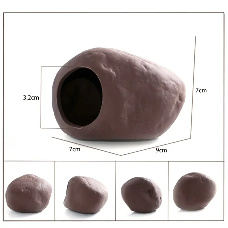 Ceramic Aquarium Decoration Fish Shrimps Shelter House Pottery Scorpion House Canister Simulation Stone Fish Tank Decor Great