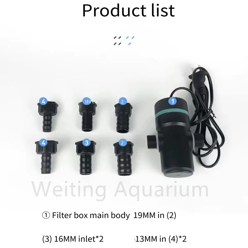Fish tank UV disinfection lamp fish pond diving sterilization lamp algae removal lamp fish tank external aquarium accessories