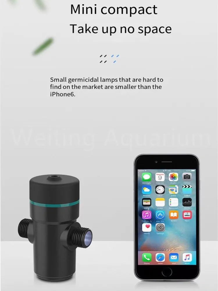 Fish tank UV disinfection lamp fish pond diving sterilization lamp algae removal lamp fish tank external aquarium accessories