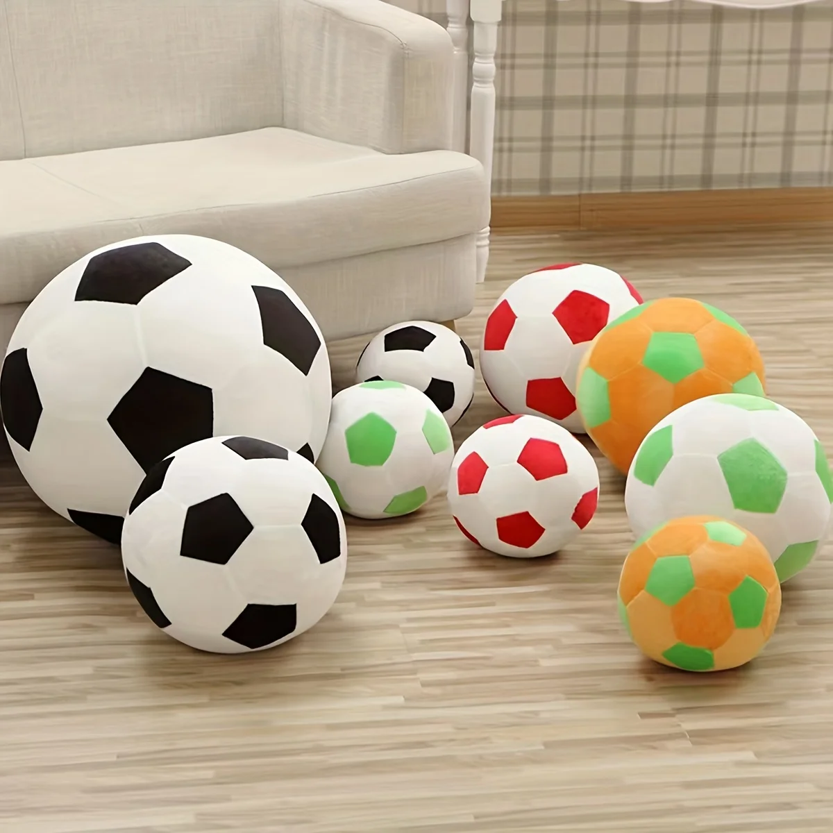 1 Football Random Color Pet Plush Toy for Dogs and Cats to Interact and Play
