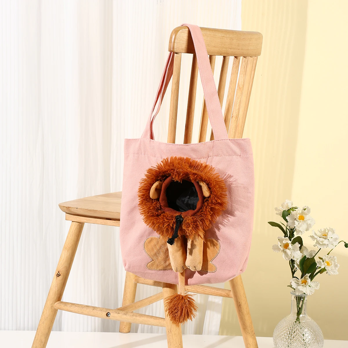 Waterproof Fabric Outdoor Cat Accessories Pet Travel Sling Carriers Handbag One Shoulder Canvas Pet Bag