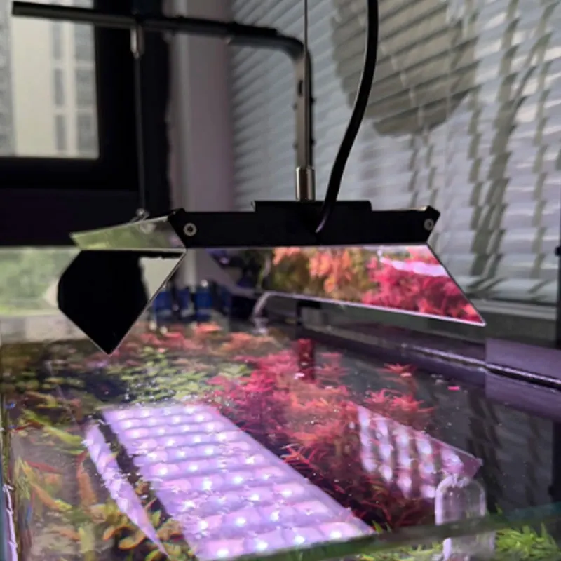 Netlea AT5S RGB Shades with Mirrors Anti-Glare Light Shield For Aquarium LED