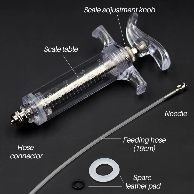 10/20/30/50ML Adjustable Parrot Feeding Syringe Needle And Hose Baby Bird Feeding Hand-raised Breast Feeder Bird Supplies