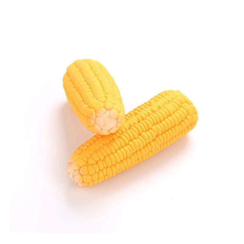 New Pet Toys Squeak Toys Latex Corn Shape Puppy Dogs Toy Pet Supplies Training Playing Chewing Dog Toys for Small Dogs