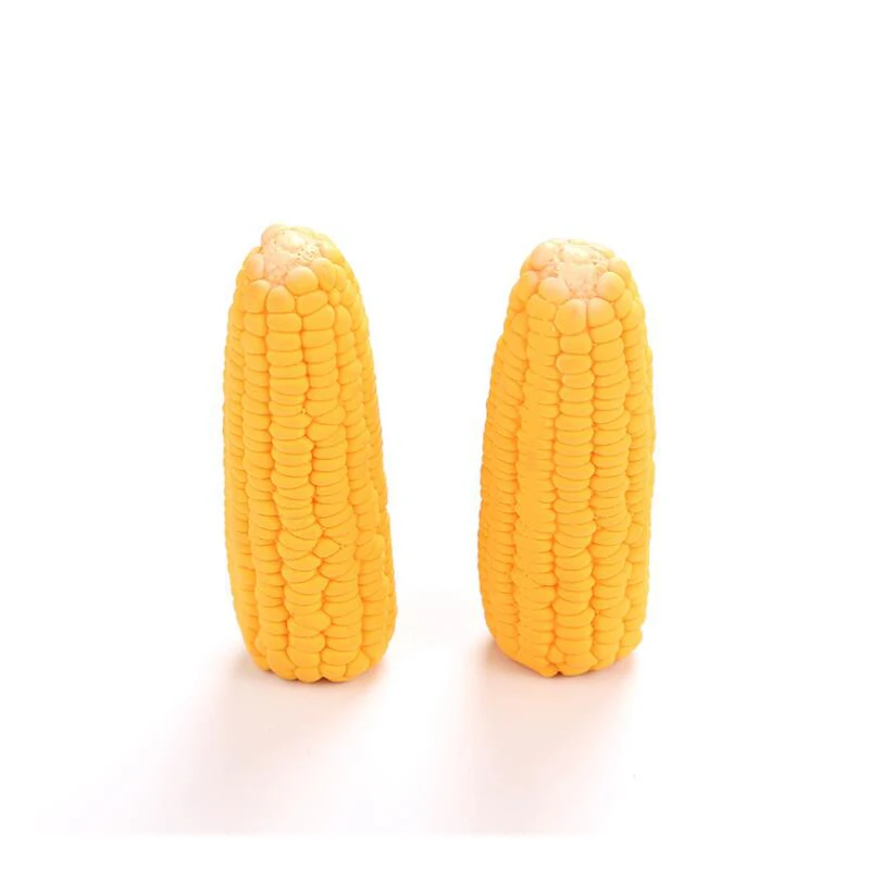 New Pet Toys Squeak Toys Latex Corn Shape Puppy Dogs Toy Pet Supplies Training Playing Chewing Dog Toys for Small Dogs