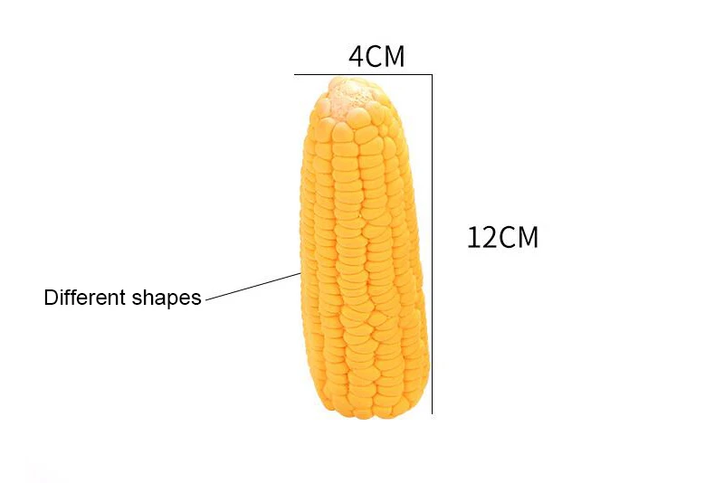 New Pet Toys Squeak Toys Latex Corn Shape Puppy Dogs Toy Pet Supplies Training Playing Chewing Dog Toys for Small Dogs
