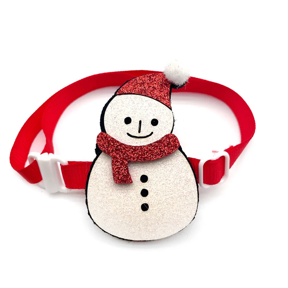 50/100pcs Christmas Pet Dog Bowties Cat Dog Bow Ties Small Dog Collar Snowman Deer Holiday Grooming Neckties Bowtie Pet Supplies