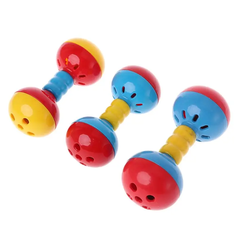 Bird Colorful Plastics Interactive Dual Balls Parrot Toy for African Greys Cockatoo Small Medium Parrots Y5GB
