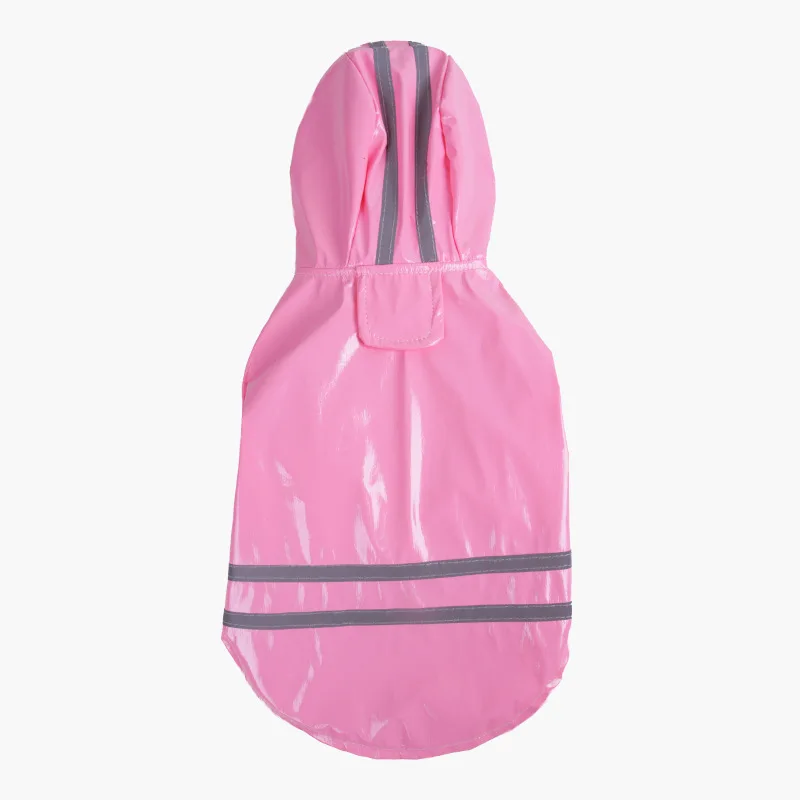 Dog Clothes Hooded Raincoats Reflective Strip Dogs Rain Coat Waterproof Jackets Outdoor Breathable Clothes For Puppies Raincoat