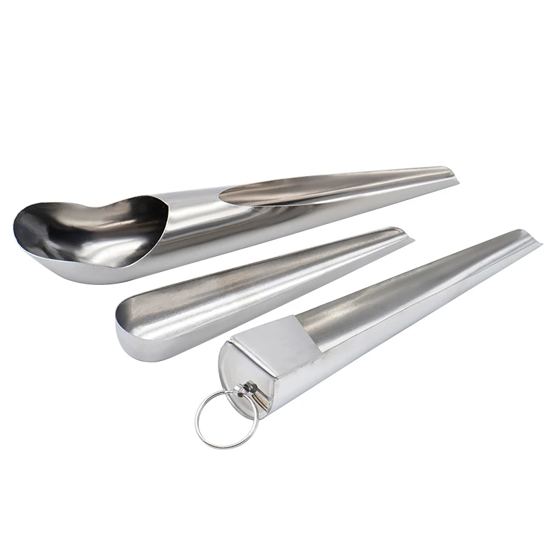 Pet Bird Parrot Feeder Spoon Stainless Steel Food Adding Spoon Bird Tools Cage Food Add Accessories Small Pet Feeding Tool 1 Pc