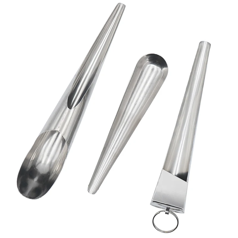 Pet Bird Parrot Feeder Spoon Stainless Steel Food Adding Spoon Bird Tools Cage Food Add Accessories Small Pet Feeding Tool 1 Pc