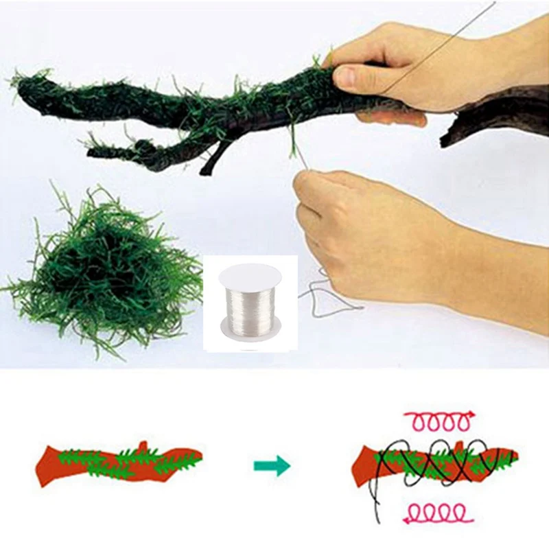 Aquarium Stainless Steel Wire Mesh Pad Aquatic Moss Plants Fixing Holder Landscaping Fish Tank Decoration Aquatic Accessories