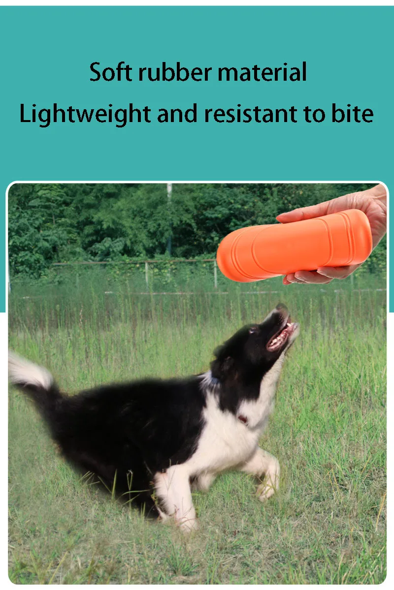 Silicone Flying Saucer Funny Dog Cat Toy Dog Game Flying Discs Resistant Chew Puppy Training Interactive Pet Supplies