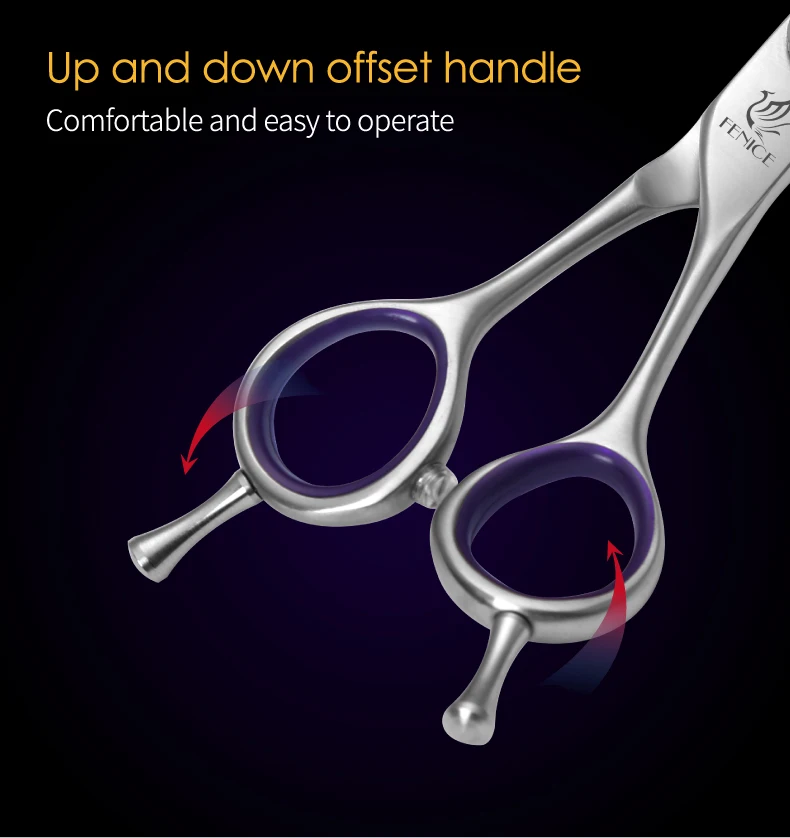 Fenice 7.0/8.0inch Professional Dog Grooming Scissors Thinning Chunker Shears JP440C Pets Dogs Groomer Tools
