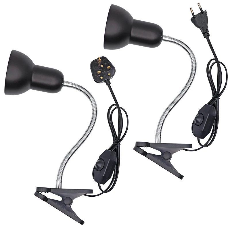 UVA+UVB 3.0 Reptile Lamp Holder Set with Clip-on Thermometer Hygrometer Lizard Turtle Tortoises Tools Basking Heating Bulb 220V
